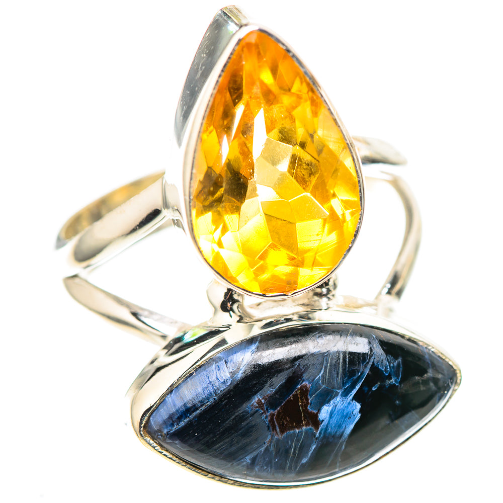 Large Pietersite, Citrine Ring Size 9.25 (925 Sterling Silver) RING136957