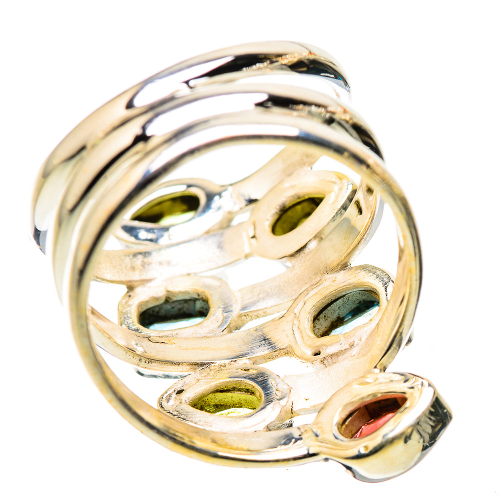Ana Silver Co Garnet, Blue Topaz, Peridot Ring Size 6.5 (925 Sterling Silver)