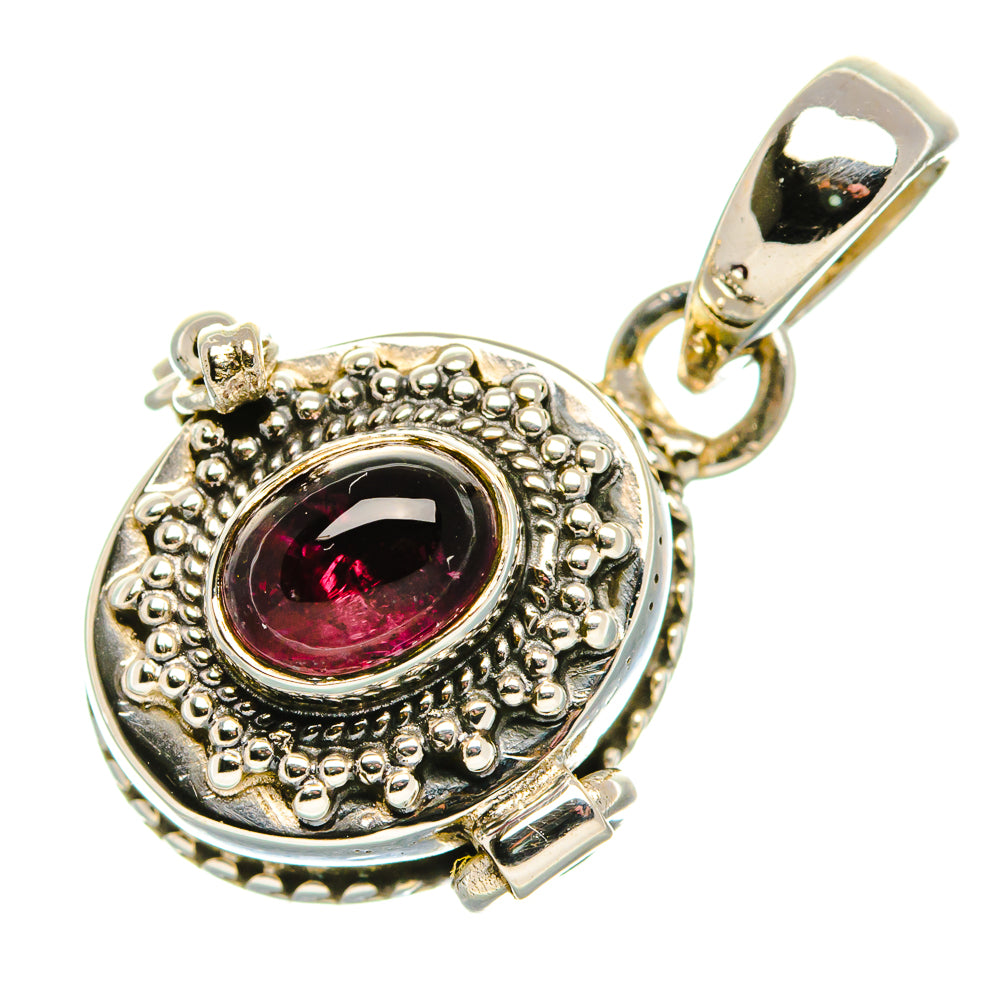 Poison Garnet Pendant 1 1/8" (925 Sterling Silver) PD37492