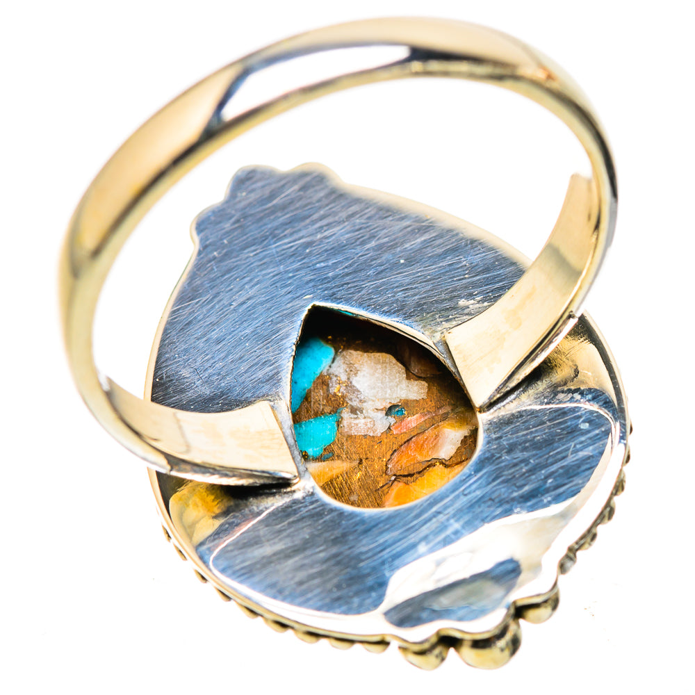 Ana Silver Co Spiny Oyster Turquoise Ring Size 10 (925 Sterling Silver)