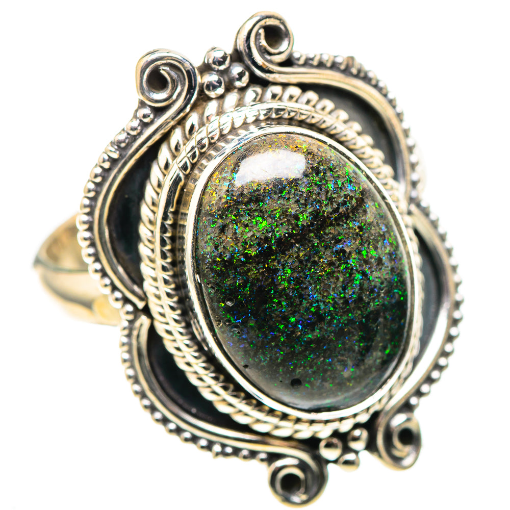 Andamooka Opal Ring Size 8 (925 Sterling Silver) RING136783