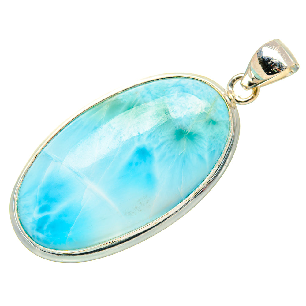 Larimar Pendant 1 3/4" (925 Sterling Silver) PD36914