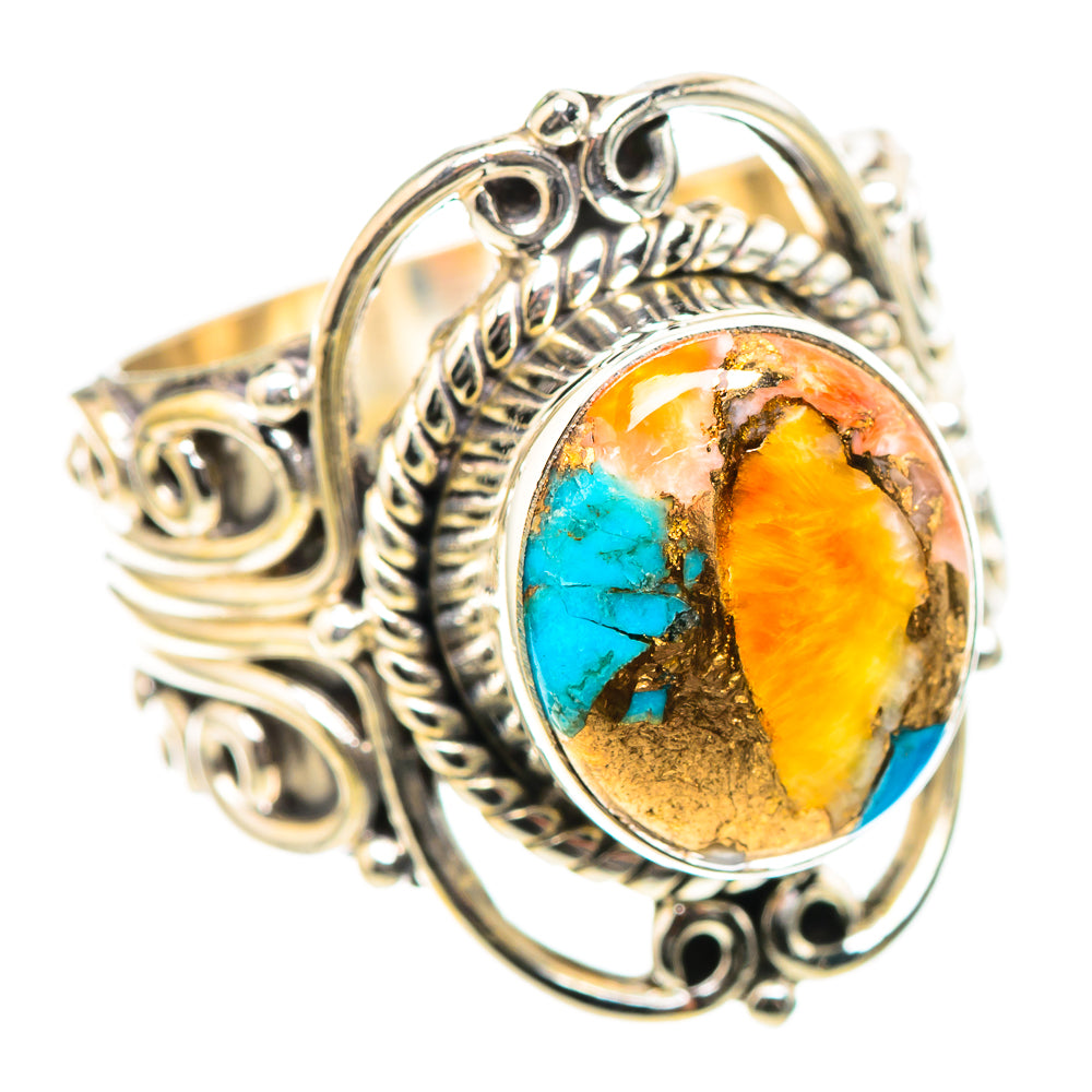 Spiny Oyster Turquoise Ring Size 6.5 (925 Sterling Silver) RING136634