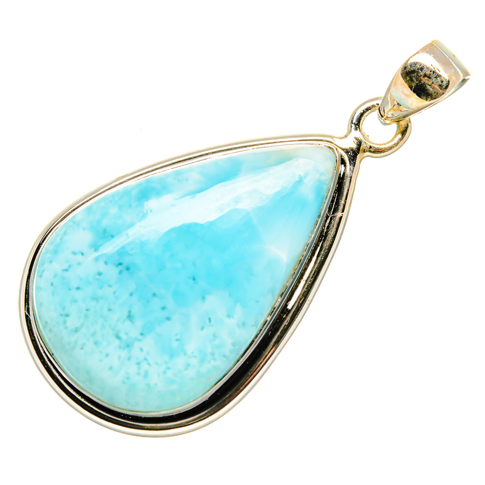 Larimar Pendant 1 3/4" (925 Sterling Silver) PD36909