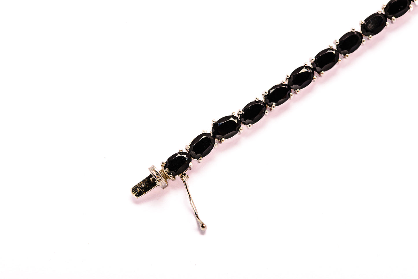 Black Onyx Bracelets handcrafted by Ana Silver Co - BR876387