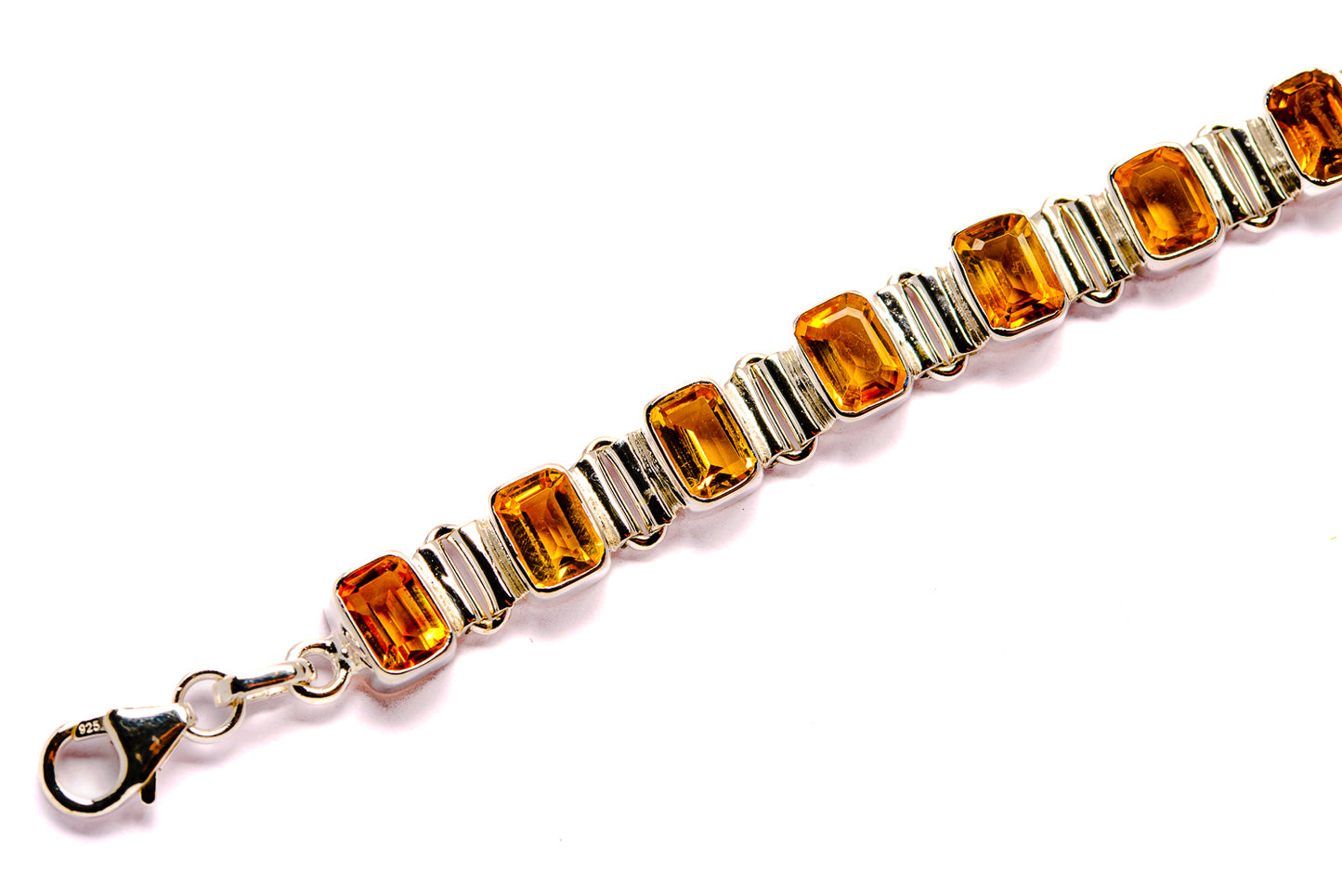 Mandarin Citrine Bracelets handcrafted by Ana Silver Co - BR90012 - Photo 3