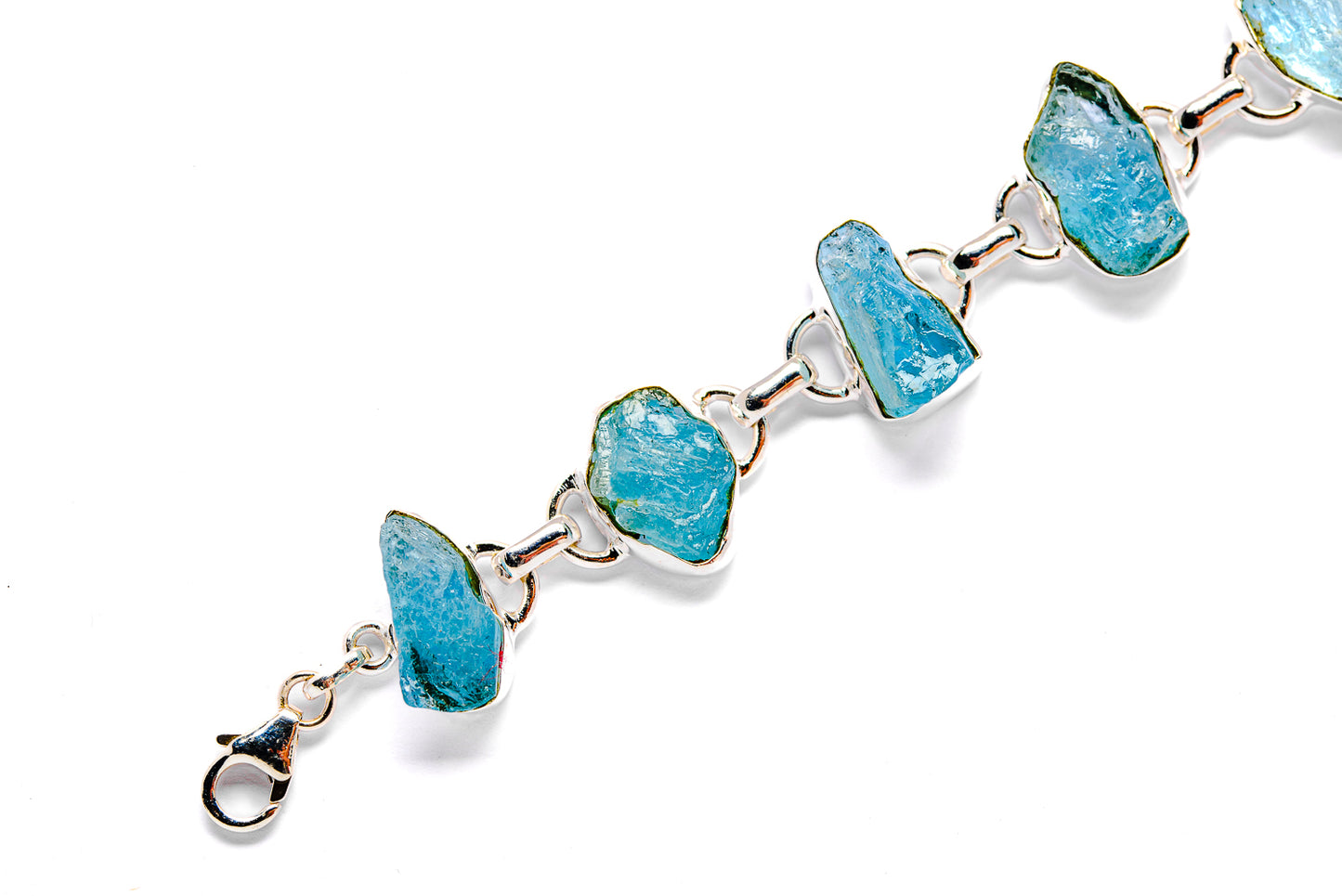 Aquamarine Bracelets handcrafted by Ana Silver Co - BR90031 - Photo 3