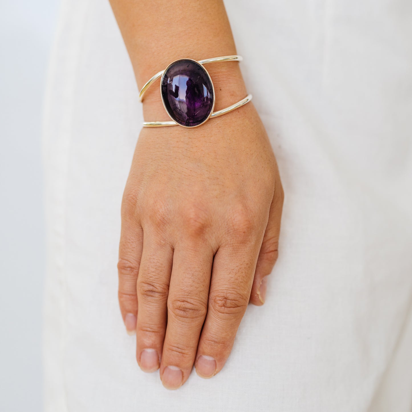 Amethyst Bracelets handcrafted by Ana Silver Co - BR90071