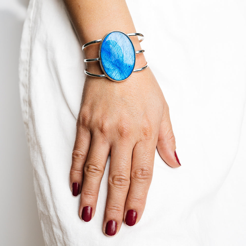 Labradorite Bracelets handcrafted by Ana Silver Co - BR90099 - Photo 2