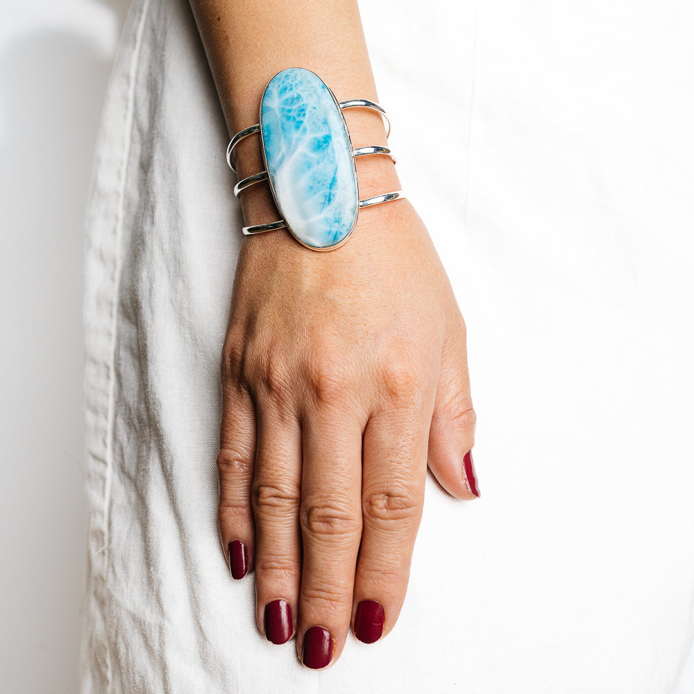 Larimar Bracelets handcrafted by Ana Silver Co - BR90117 - Photo 2