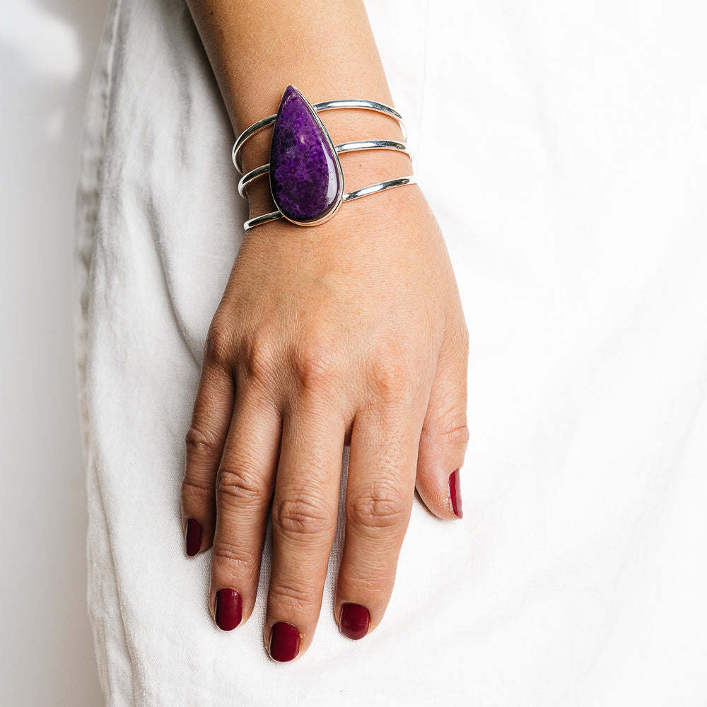 Sugilite Bracelets handcrafted by Ana Silver Co - BR90136 - Photo 2