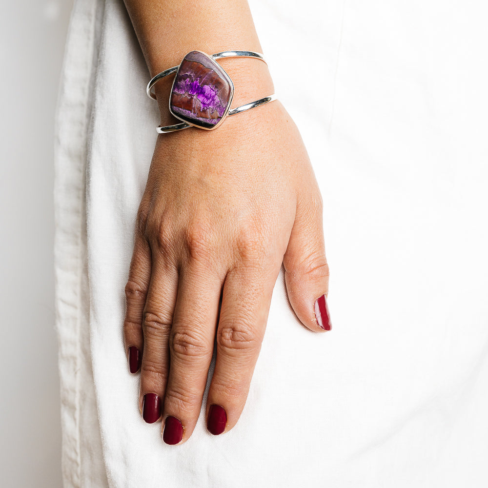 Sugilite Bracelets handcrafted by Ana Silver Co - BR90144 - Photo 2