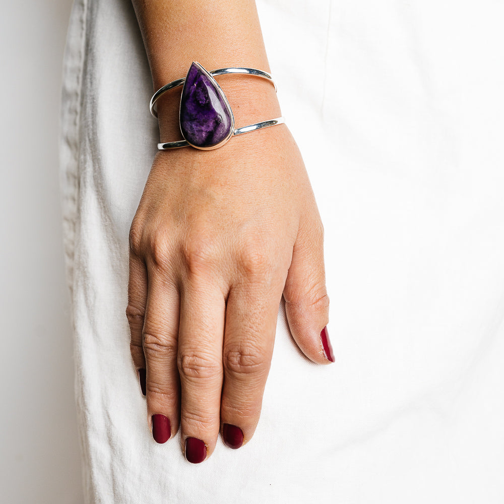Sugilite Bracelets handcrafted by Ana Silver Co - BR90149 - Photo 2