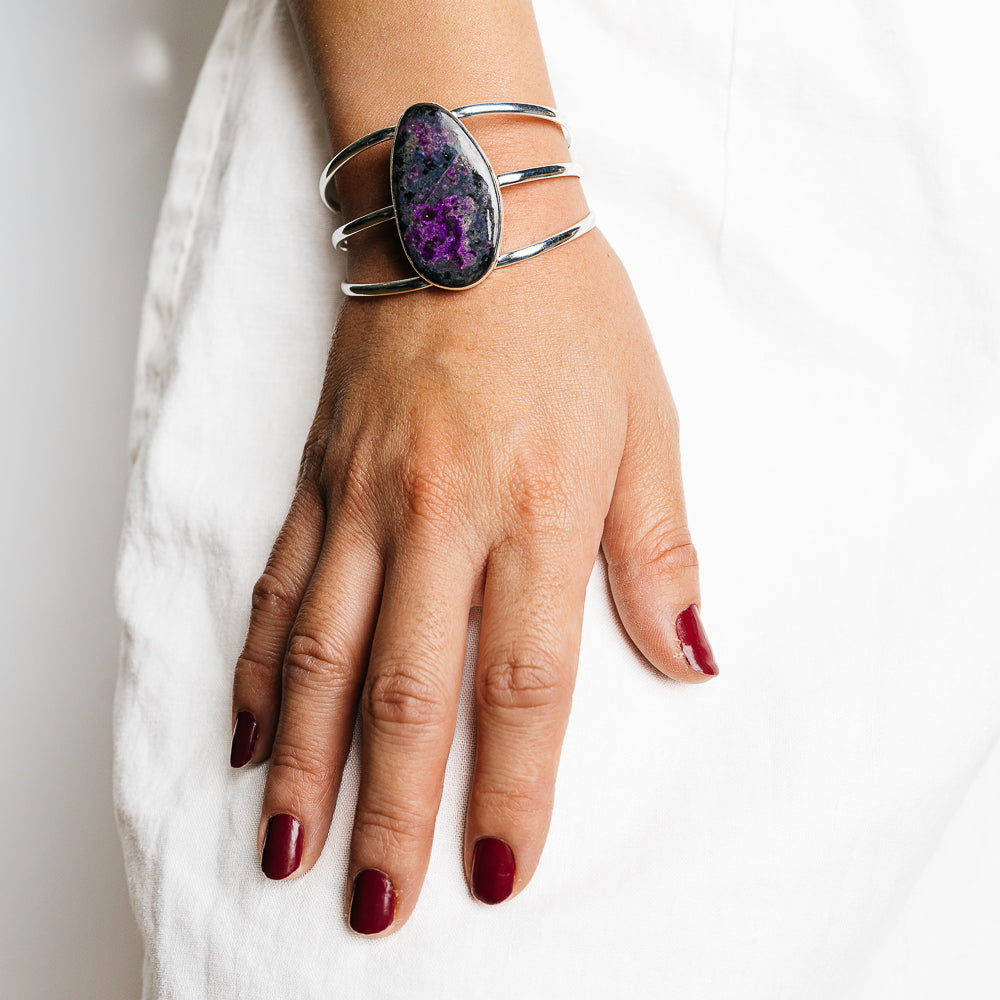 Sugilite Bracelets handcrafted by Ana Silver Co - BR90152 - Photo 2