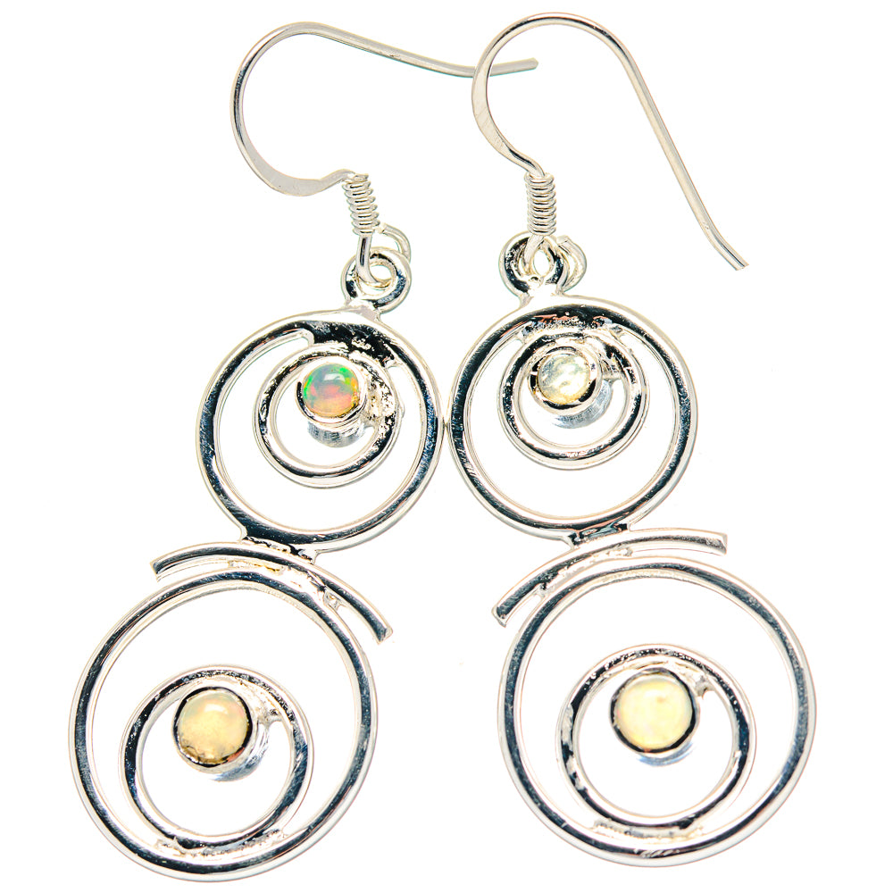 Ethiopian Opal Earrings handcrafted by Ana Silver Co - EARR423589