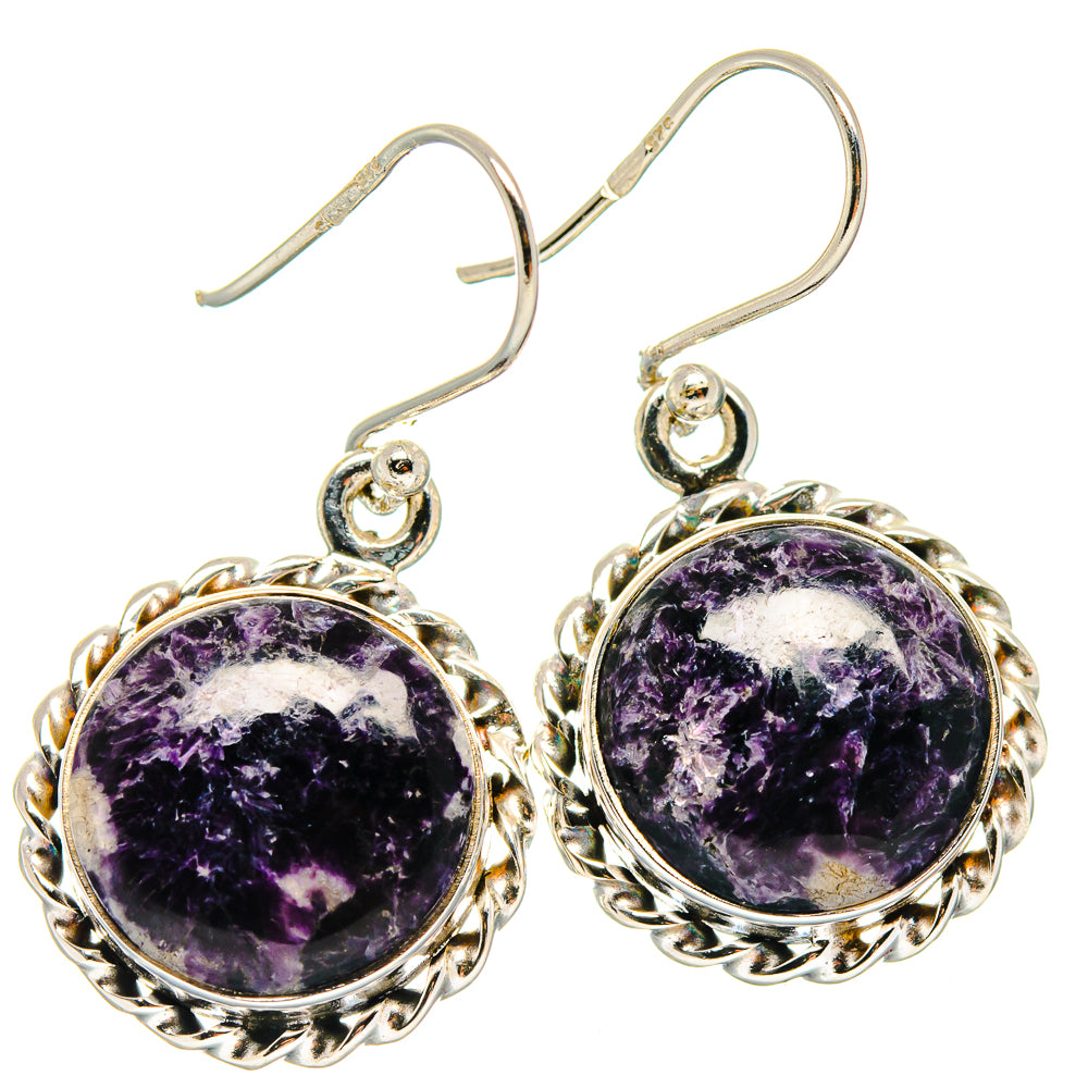 Lepidolite Earrings handcrafted by Ana Silver Co - EARR423654