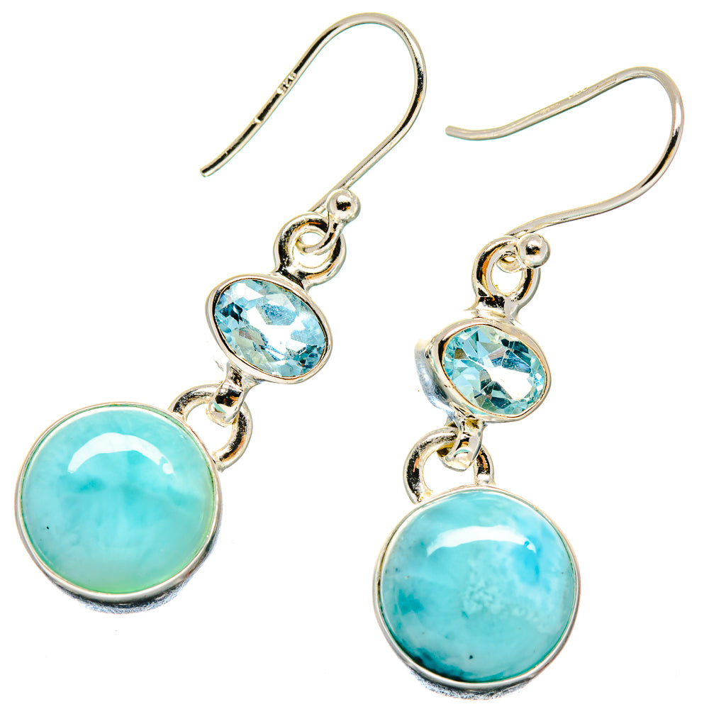 Larimar Earrings handcrafted by Ana Silver Co - EARR423665