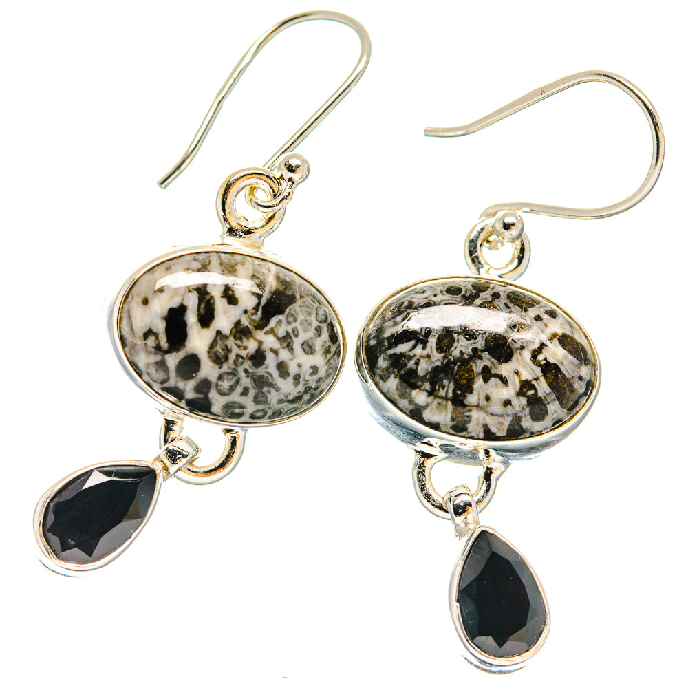 Pinolith Jasper Earrings handcrafted by Ana Silver Co - EARR423670