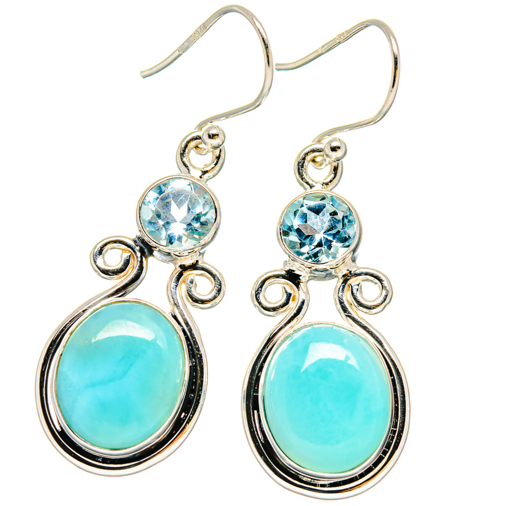 Larimar Earrings handcrafted by Ana Silver Co - EARR423679