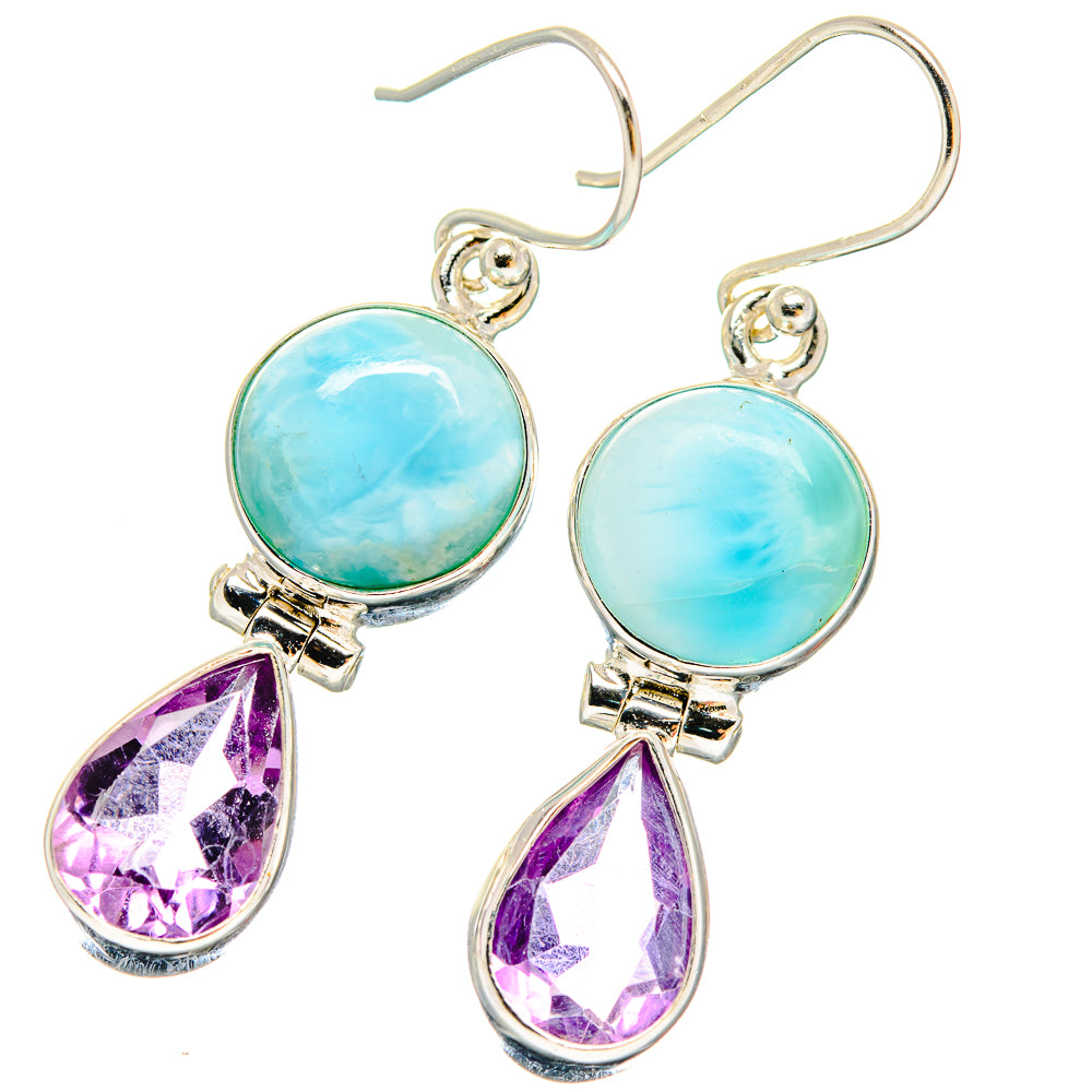 Larimar Earrings handcrafted by Ana Silver Co - EARR423695