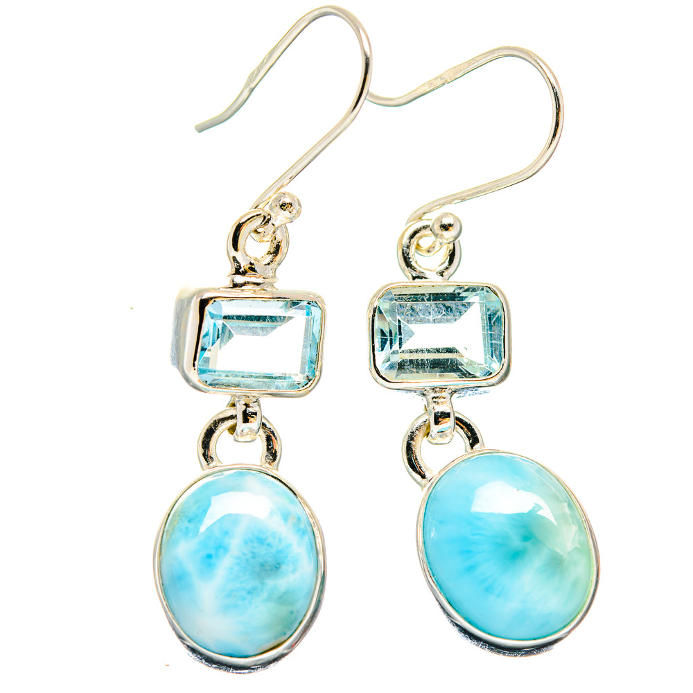 Larimar Earrings handcrafted by Ana Silver Co - EARR423699