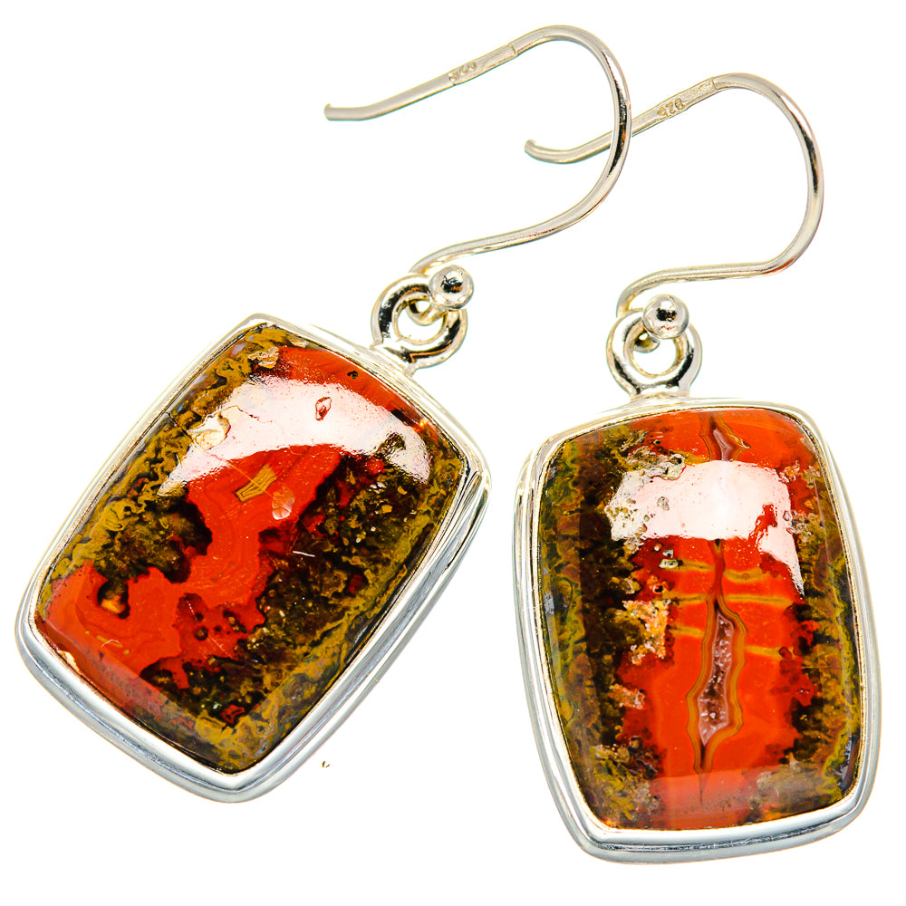 Moroccan Agate Earrings handcrafted by Ana Silver Co - EARR423722