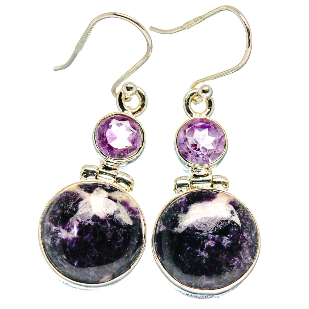 Lepidolite Earrings handcrafted by Ana Silver Co - EARR423727