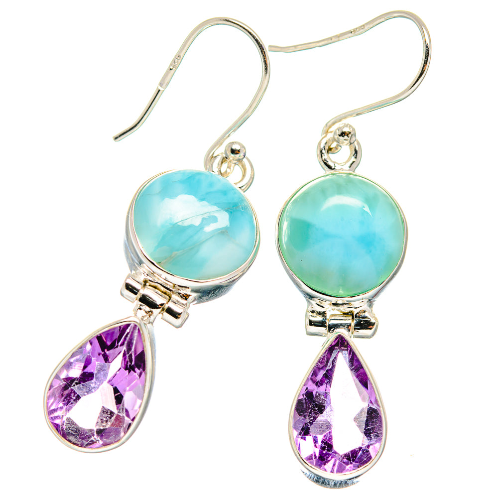 Larimar Earrings handcrafted by Ana Silver Co - EARR423730
