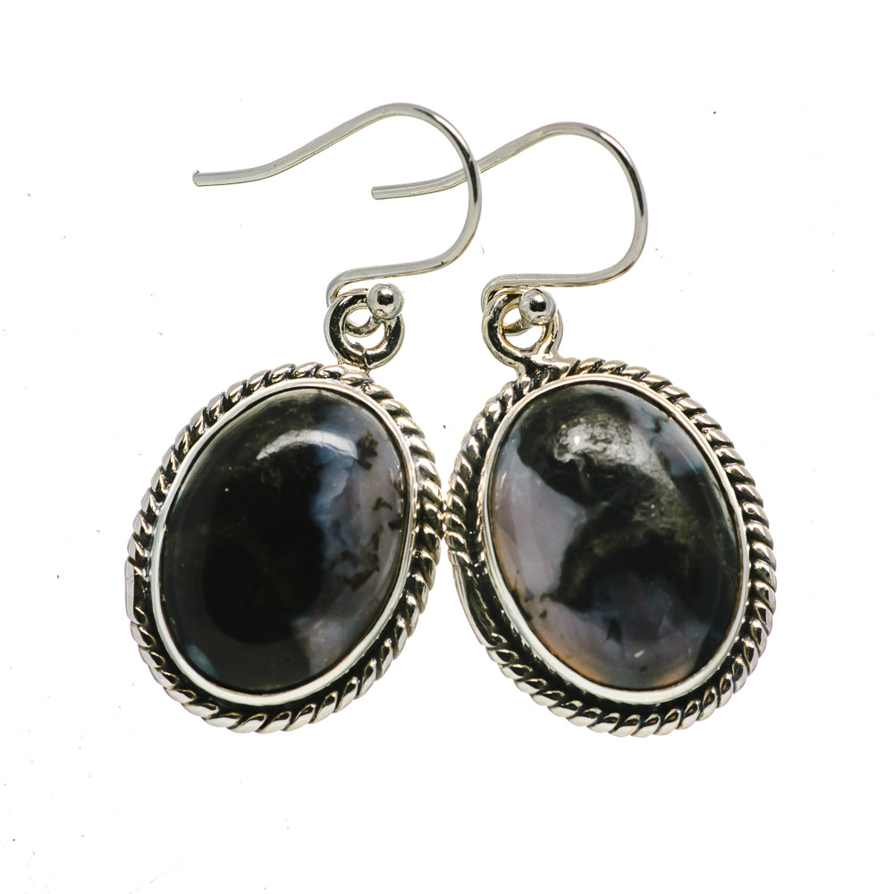 Gabbro Stone Earrings handcrafted by Ana Silver Co - EARR392539
