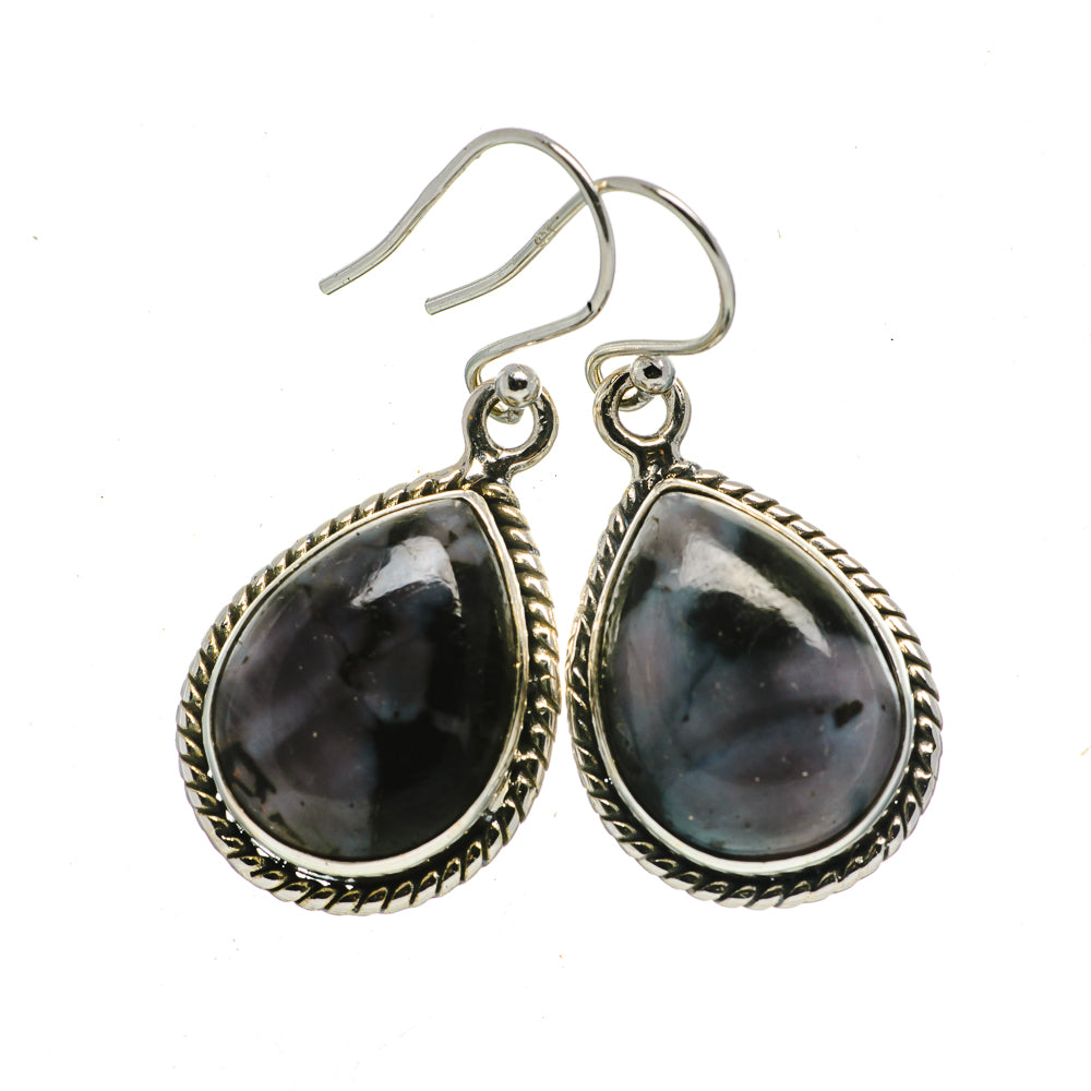 Gabbro Stone Earrings handcrafted by Ana Silver Co - EARR392688