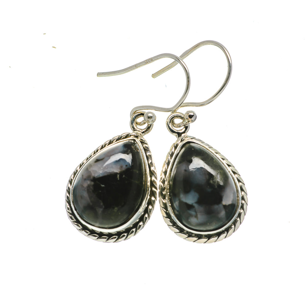 Gabbro Stone Earrings handcrafted by Ana Silver Co - EARR393516
