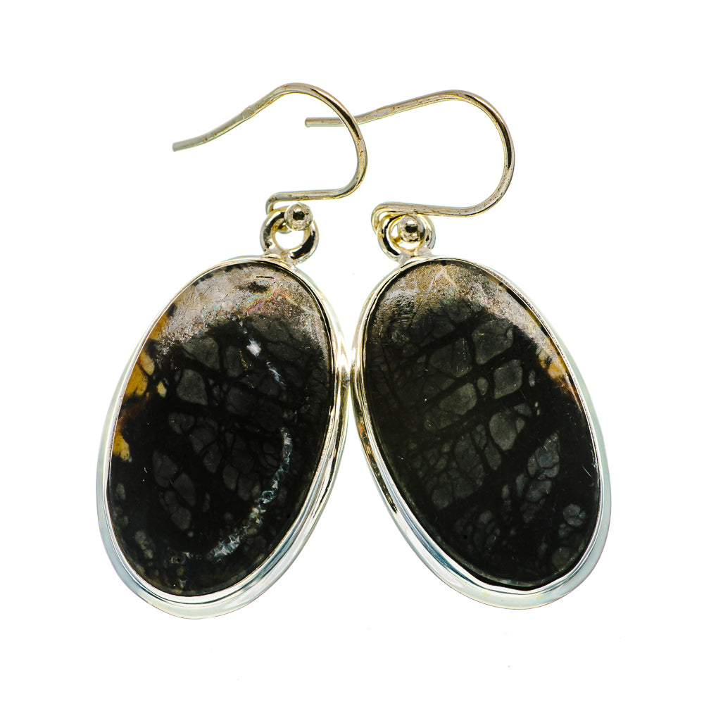 Picasso Jasper Earrings handcrafted by Ana Silver Co - EARR397567