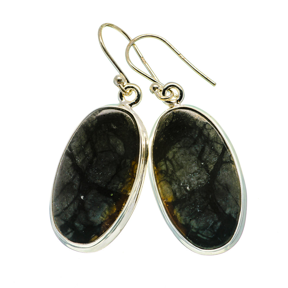 Picasso Jasper Earrings handcrafted by Ana Silver Co - EARR397674
