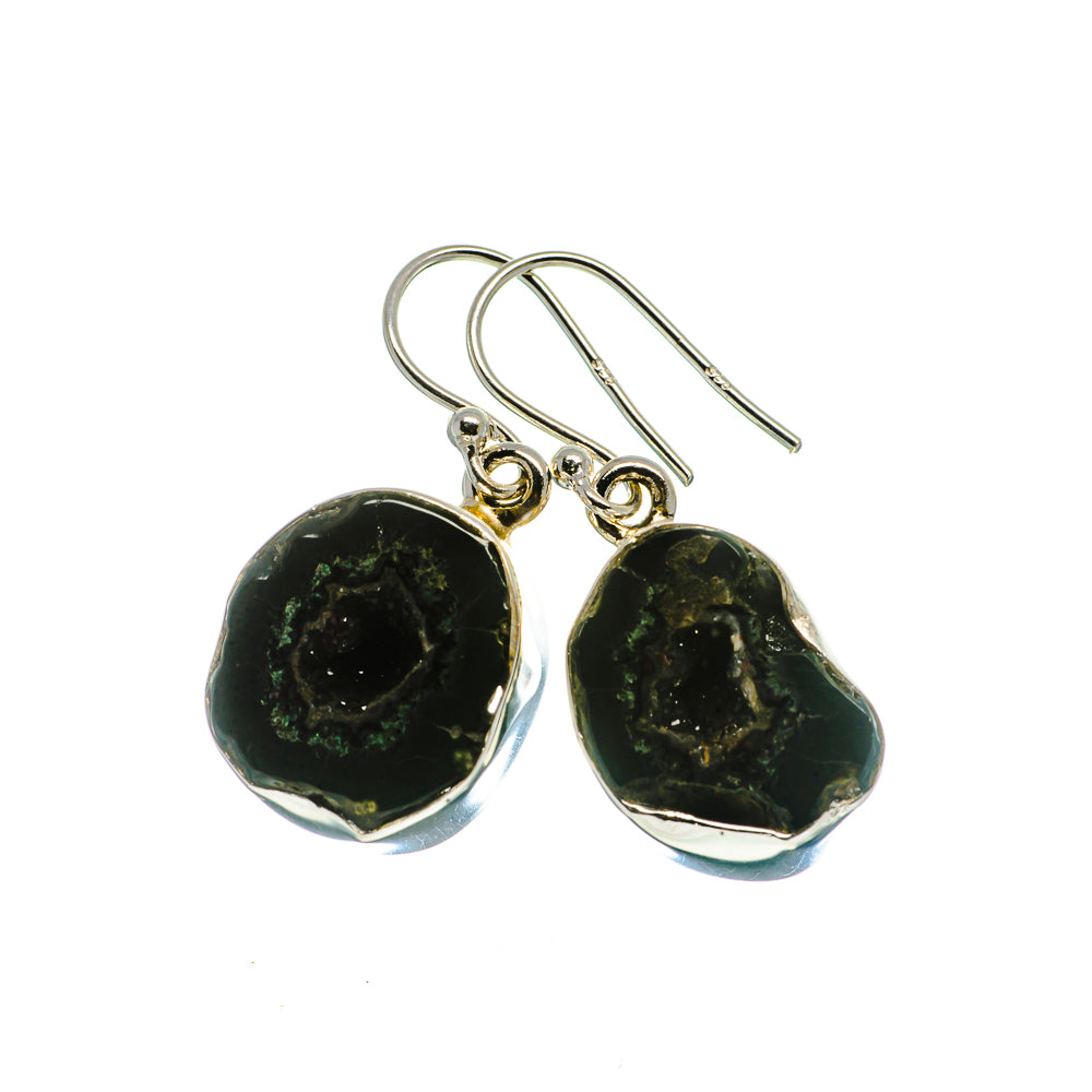 Coconut Geode Druzy Earrings handcrafted by Ana Silver Co - EARR400935