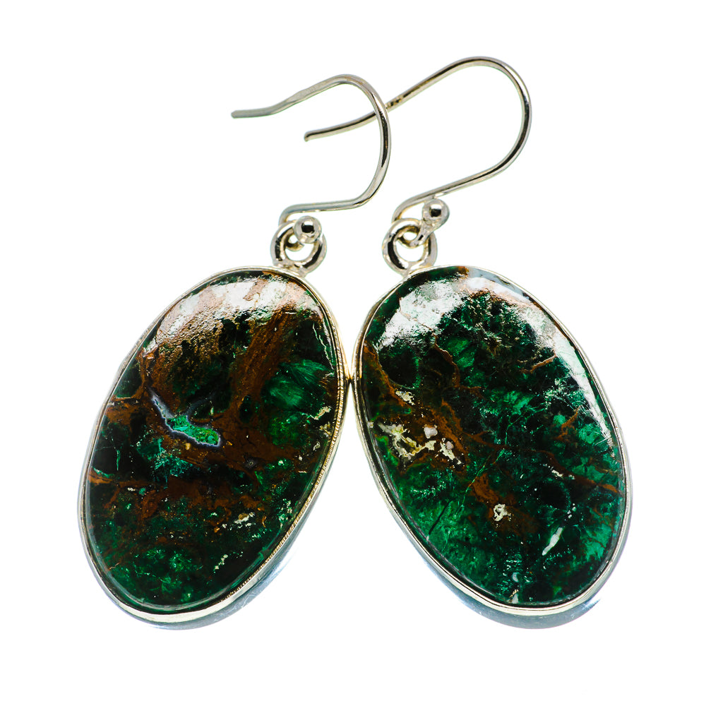 Chrysocolla Earrings handcrafted by Ana Silver Co - EARR401276