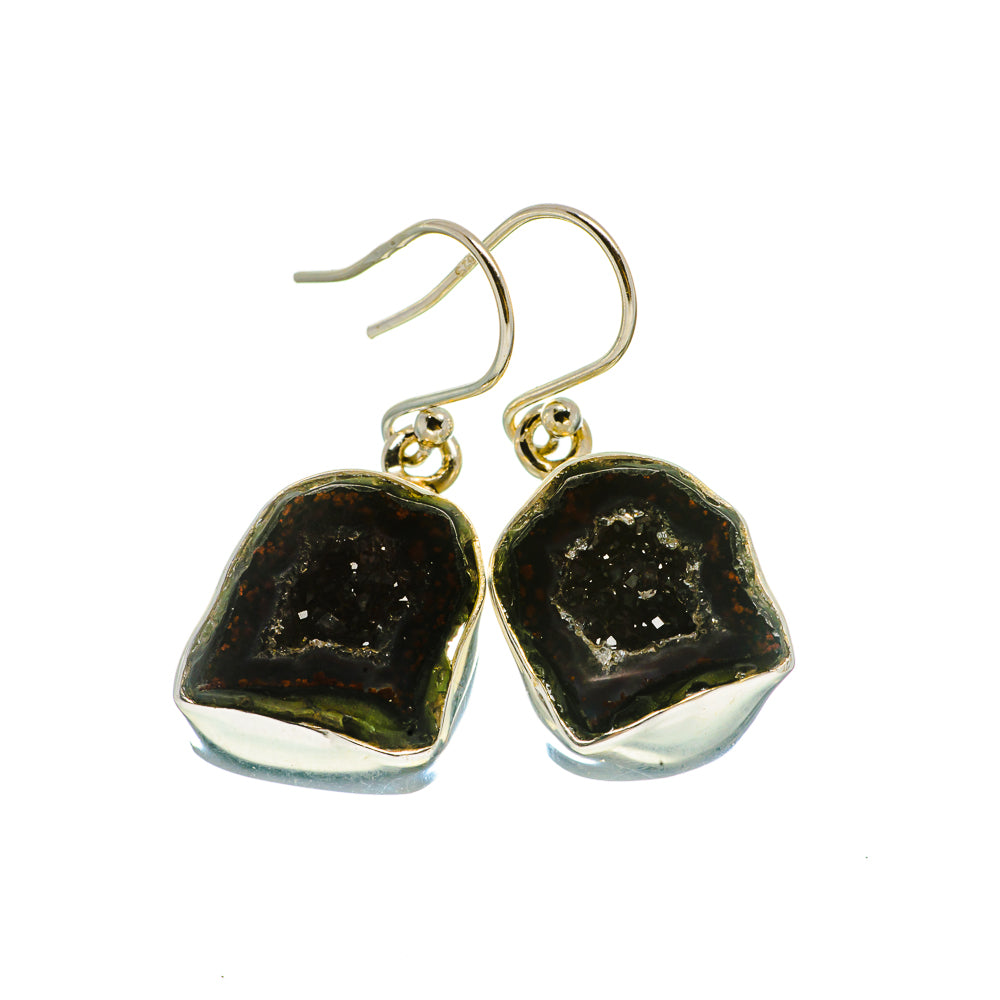 Coconut Geode Druzy Earrings handcrafted by Ana Silver Co - EARR401730