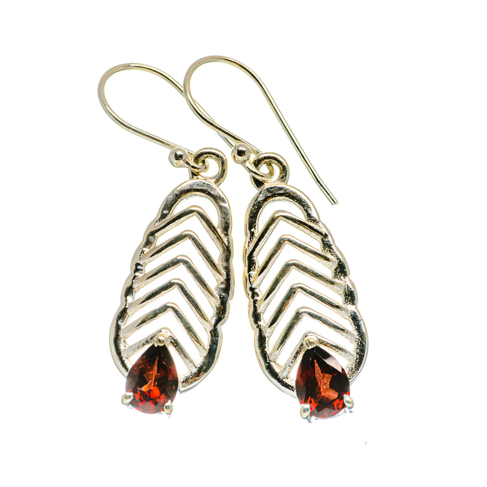Garnet Earrings handcrafted by Ana Silver Co - EARR403903