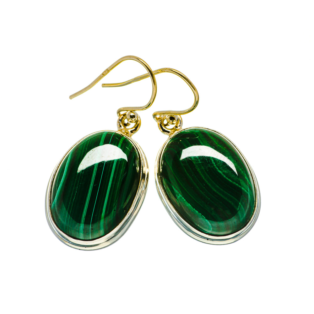 Malachite Earrings handcrafted by Ana Silver Co - EARR404039