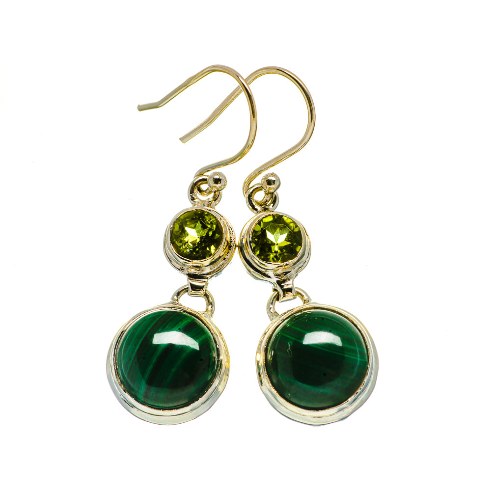 Malachite Earrings handcrafted by Ana Silver Co - EARR404708