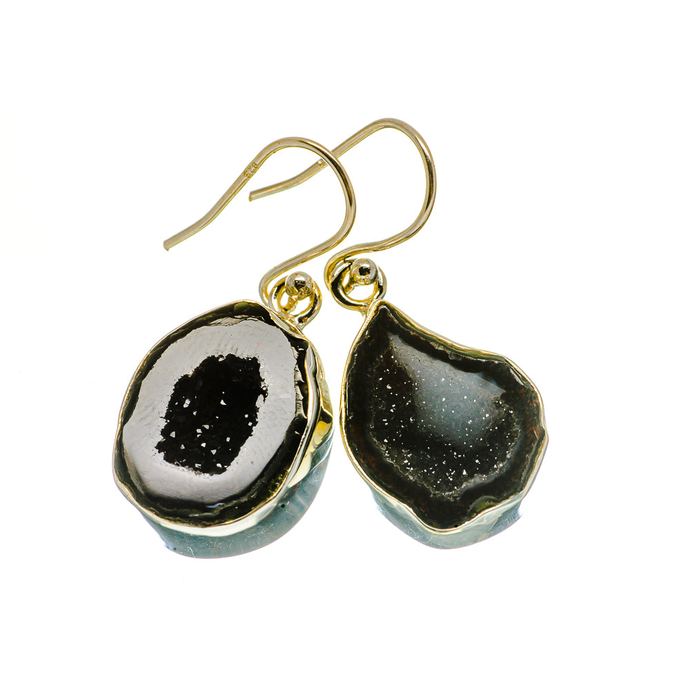 Coconut Geode Druzy Earrings handcrafted by Ana Silver Co - EARR404733