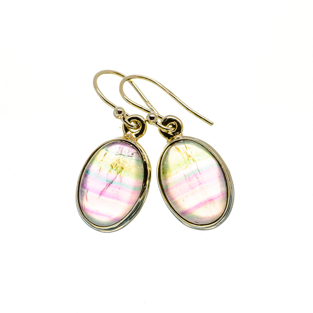 Fluorite Earrings handcrafted by Ana Silver Co - EARR405376