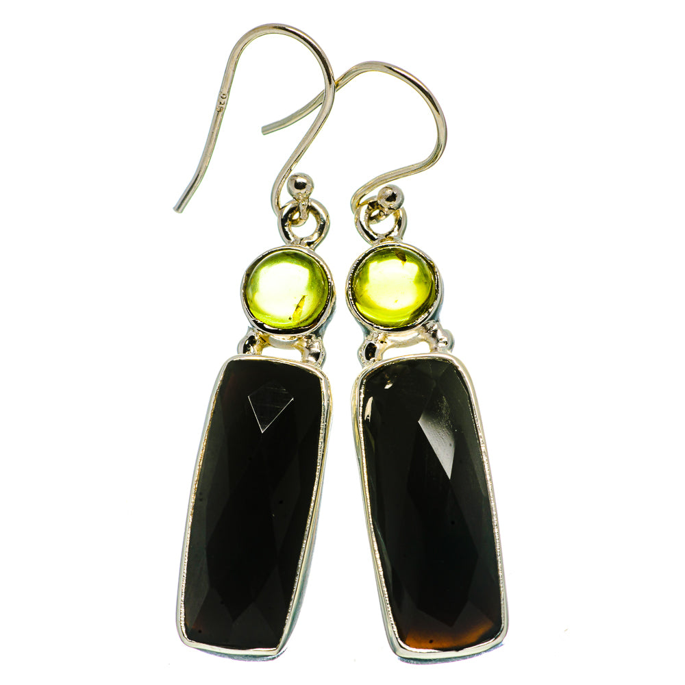Black Onyx Earrings handcrafted by Ana Silver Co - EARR405858