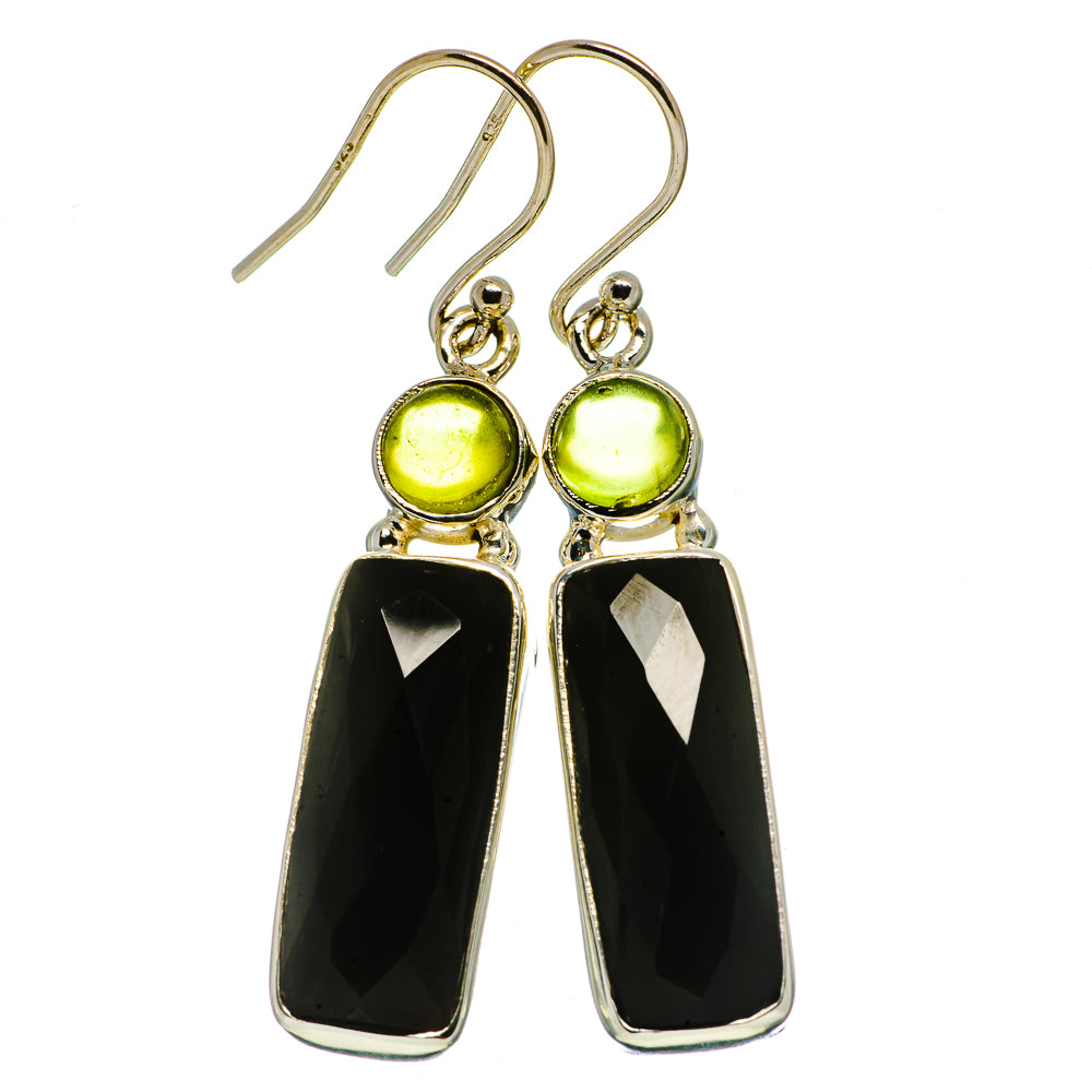 Black Onyx Earrings handcrafted by Ana Silver Co - EARR405929