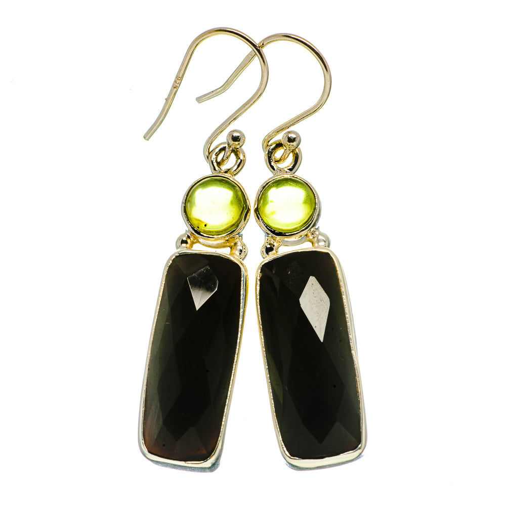 Black Onyx Earrings handcrafted by Ana Silver Co - EARR406157