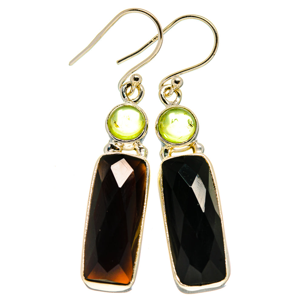 Black Onyx Earrings handcrafted by Ana Silver Co - EARR406251