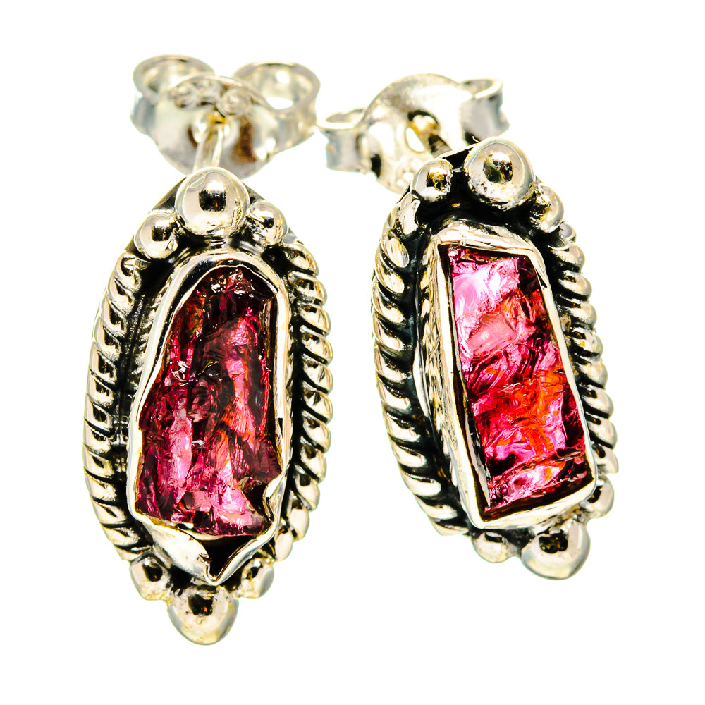 Garnet Earrings handcrafted by Ana Silver Co - EARR407061