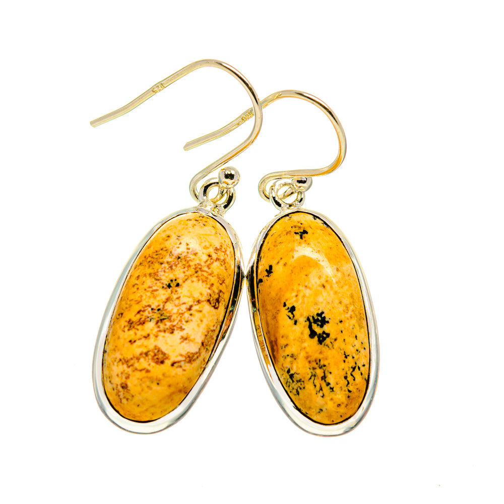 Picture Jasper Earrings handcrafted by Ana Silver Co - EARR409218