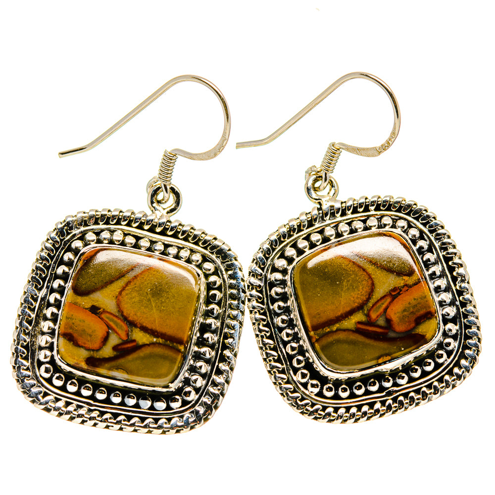 Chert Breccia Earrings handcrafted by Ana Silver Co - EARR410577