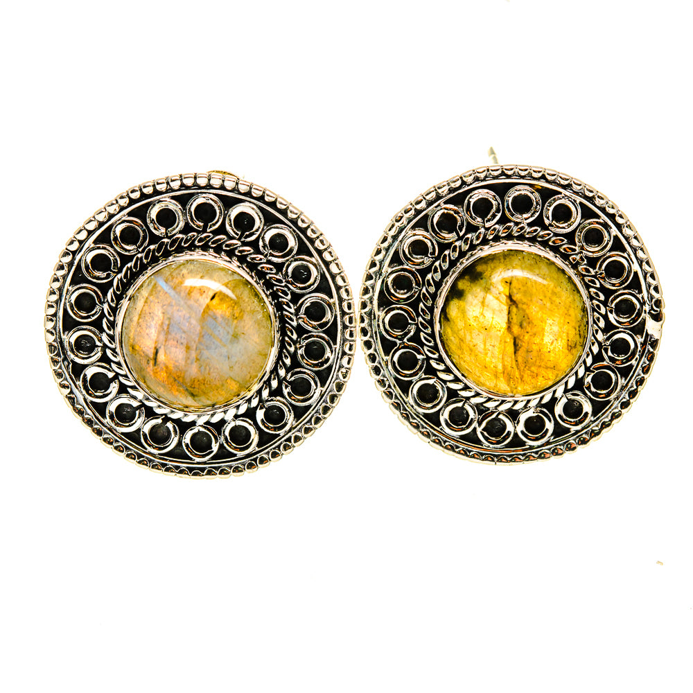 Labradorite Earrings handcrafted by Ana Silver Co - EARR410596