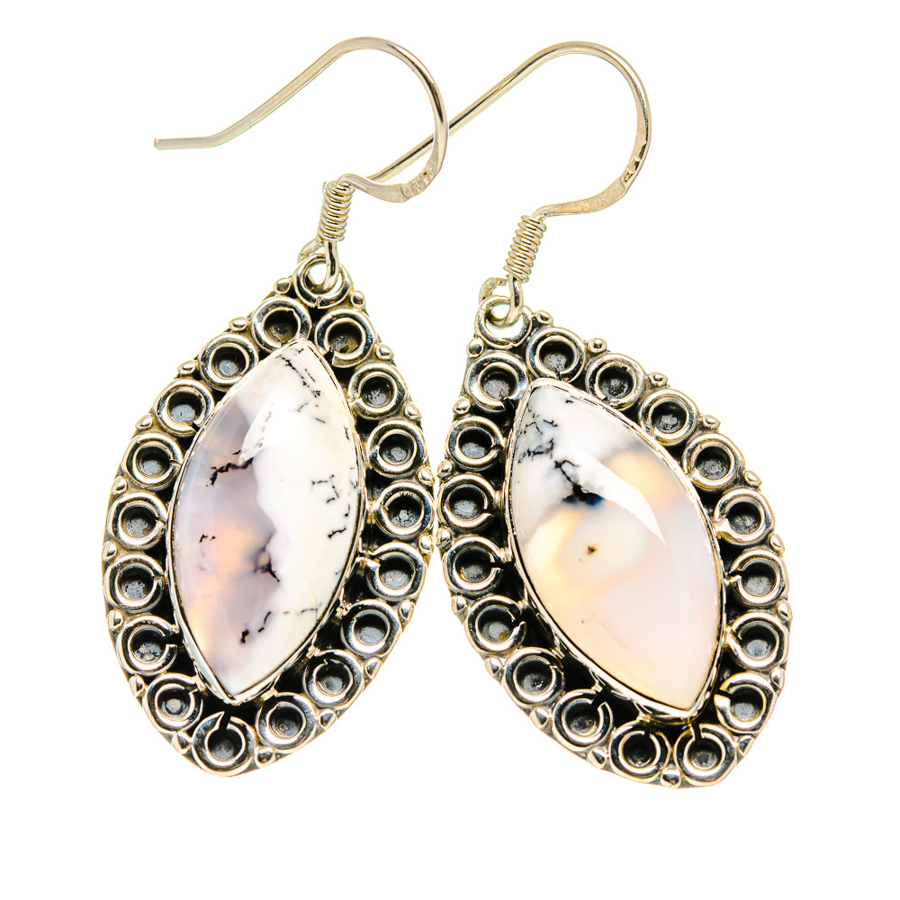 Dendritic Opal Earrings handcrafted by Ana Silver Co - EARR411115